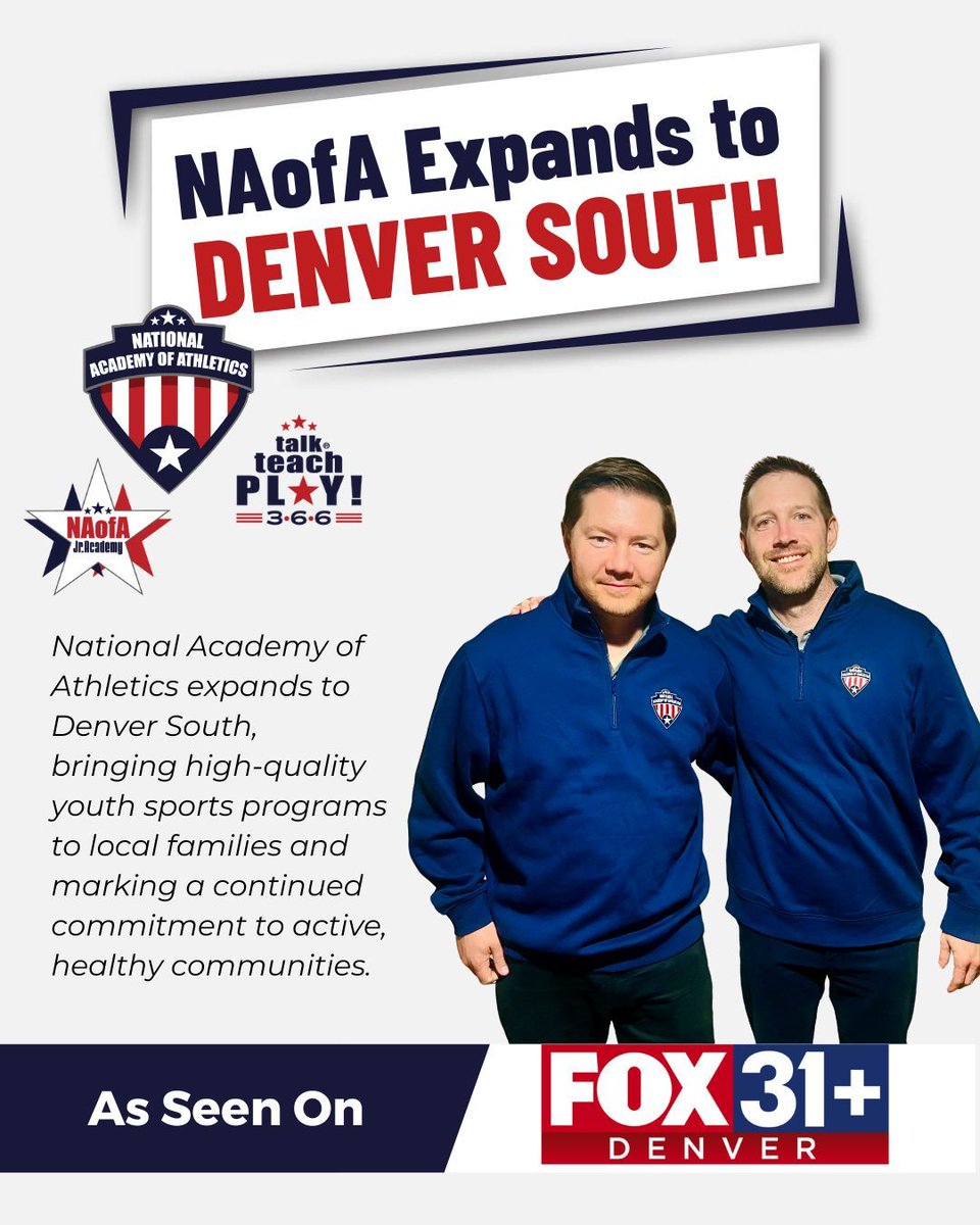 🚨 Big news, Denver South! 🚨

We’re thrilled to welcome Jonathan Gray and Nick Raffensperger as the newest NAofA franchise owners!

📣 Read the Full Announcement:
naofa.info/DenverSouthFra…

📅 Stay Updated on Local Programs:
naofa.info/DenverSouth