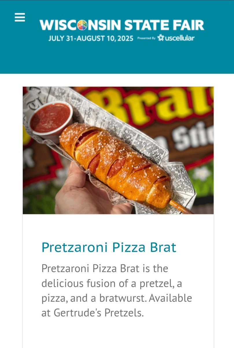 One4Funz525's tweet image. Finalists that I WILL be trying! 
#WIStateFair 
#Sporkies 
#BratsUnited