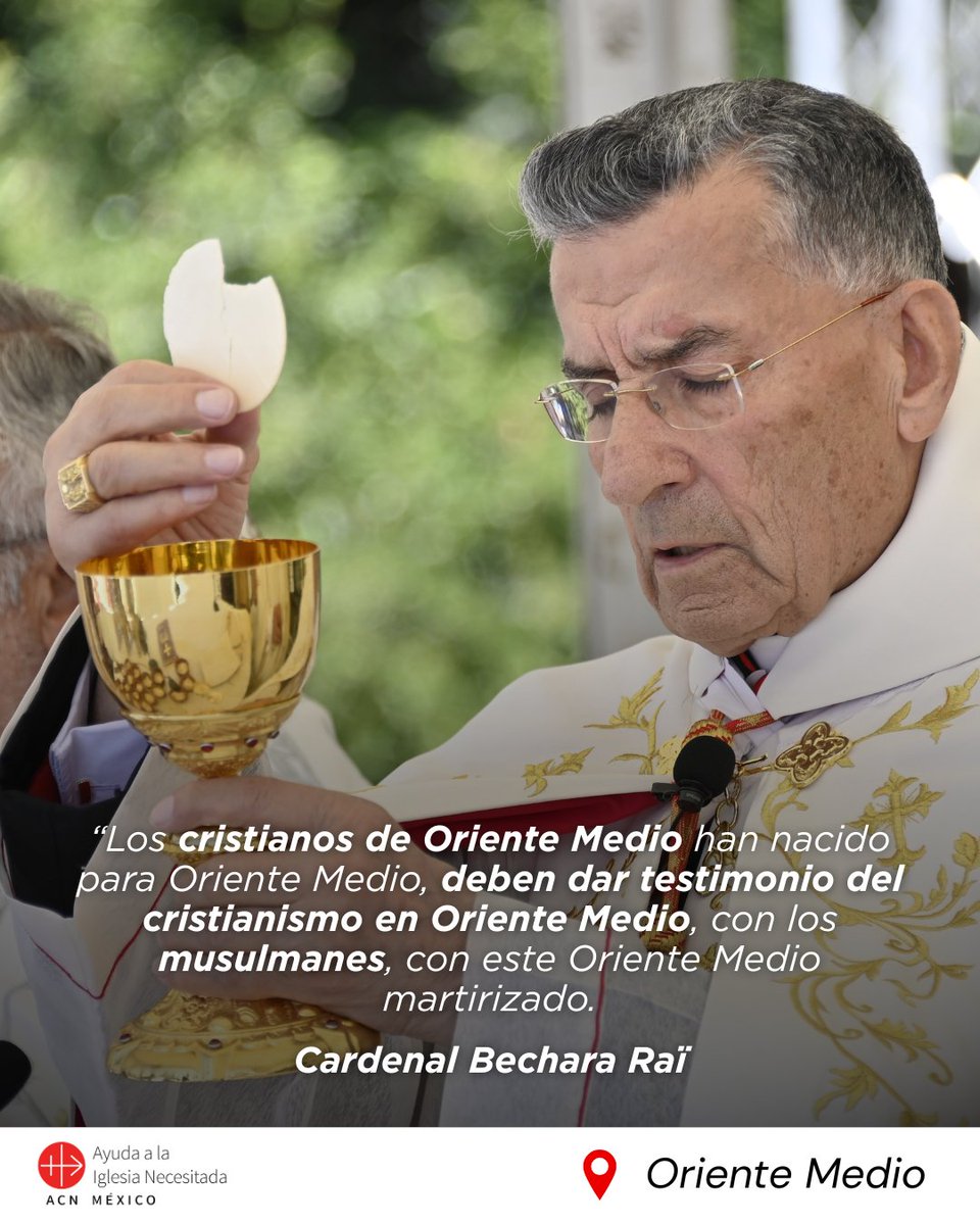 🙏 #Jesús está en nuestro corazones sin importar en que rincón del mundo estemos. Por eso, debemos apoyar a las minorías cristianas que están en Oriente Medio, manteniendo viva la llama de su fe. Leer más 👉 bit.ly/CardinalBechar…