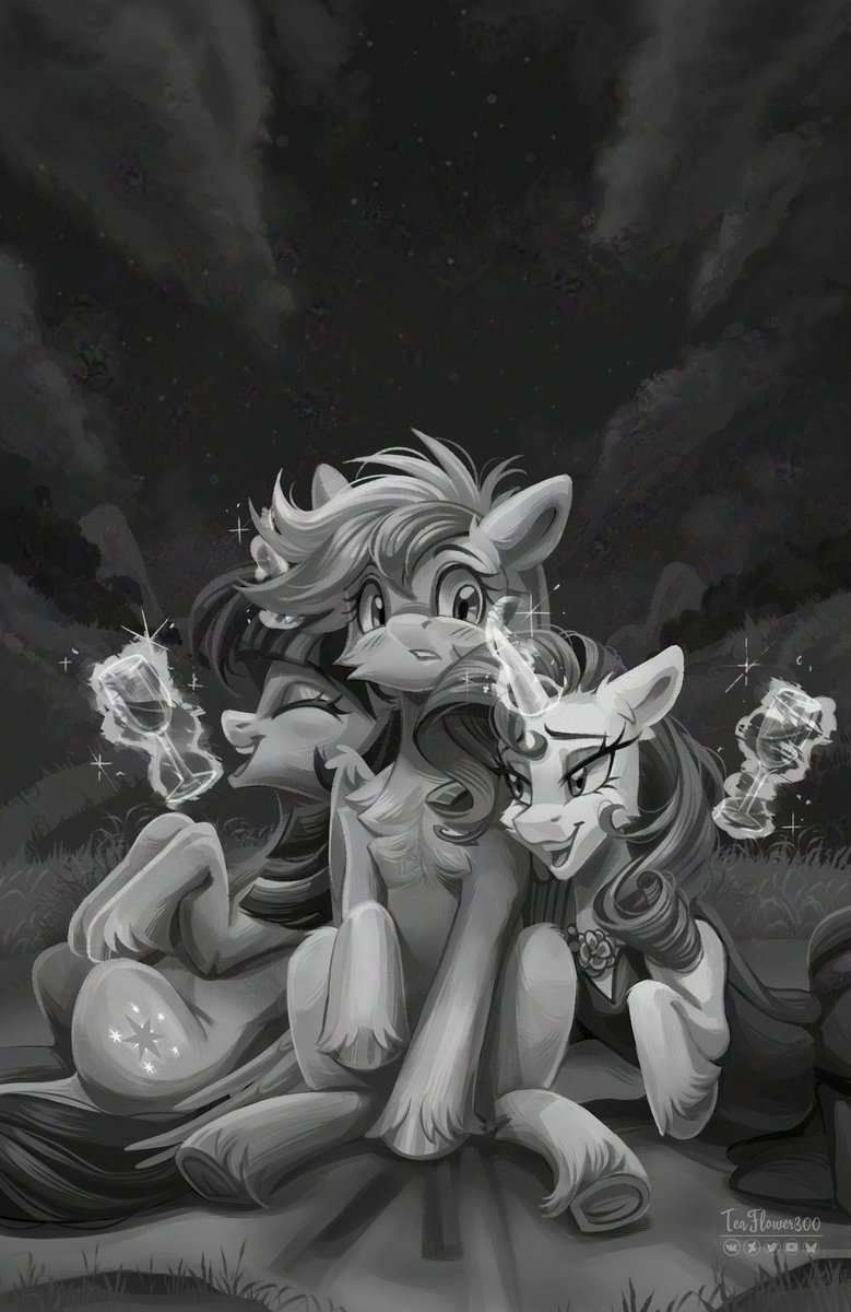 teaflower300's tweet image. Illustration for fimfiction &quot;Flimsy Pretexts&quot;
