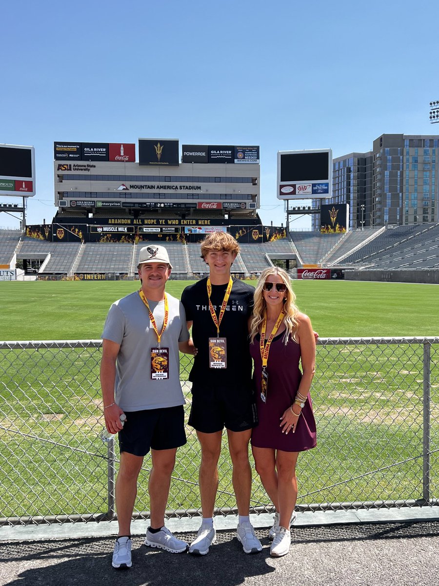 Weston Nielsen QB (@weston_nielsen) on Twitter photo Loved being back in Tempe. Thank you <a href="/coacharroyo/">Coach Arroyo</a> <a href="/KennyDillingham/">Coach Dillingham</a> <a href="/CoachMohns/">Jason Mohns 🔱 🏈</a> and <a href="/ASUFootball/">Sun Devil Football</a> for a great visit
#ForksUp
<a href="/BillyEmbody/">Billy Embody</a>
<a href="/chadsimmons/">chadsimmons</a>
<a href="/adamgorney/">Adam Gorney</a>
<a href="/samspiegs/">Sam Spiegelman</a>
<a href="/SWiltfong_/">Steve Wiltfong</a>
<a href="/JScruggs247/">Jordan Scruggs</a>
@cjvogel_OTF
<a href="/TFloss32/">Todd Glawson</a>
<a href="/JGriedl/">Jake Griedl</a> <a href="/Bastrop_Bears/">Bastrop Bears Football</a> Loved being back in Tempe. Thank you <a href="/coacharroyo/">Coach Arroyo</a> <a href="/KennyDillingham/">Coach Dillingham</a> <a href="/CoachMohns/">Jason Mohns 🔱 🏈</a> and <a href="/ASUFootball/">Sun Devil Football</a> for a great visit
#ForksUp
<a href="/BillyEmbody/">Billy Embody</a>
<a href="/chadsimmons/">chadsimmons</a>
<a href="/adamgorney/">Adam Gorney</a>
<a href="/samspiegs/">Sam Spiegelman</a>
<a href="/SWiltfong_/">Steve Wiltfong</a>
<a href="/JScruggs247/">Jordan Scruggs</a>
@cjvogel_OTF
<a href="/TFloss32/">Todd Glawson</a>
<a href="/JGriedl/">Jake Griedl</a> <a href="/Bastrop_Bears/">Bastrop Bears Football</a>