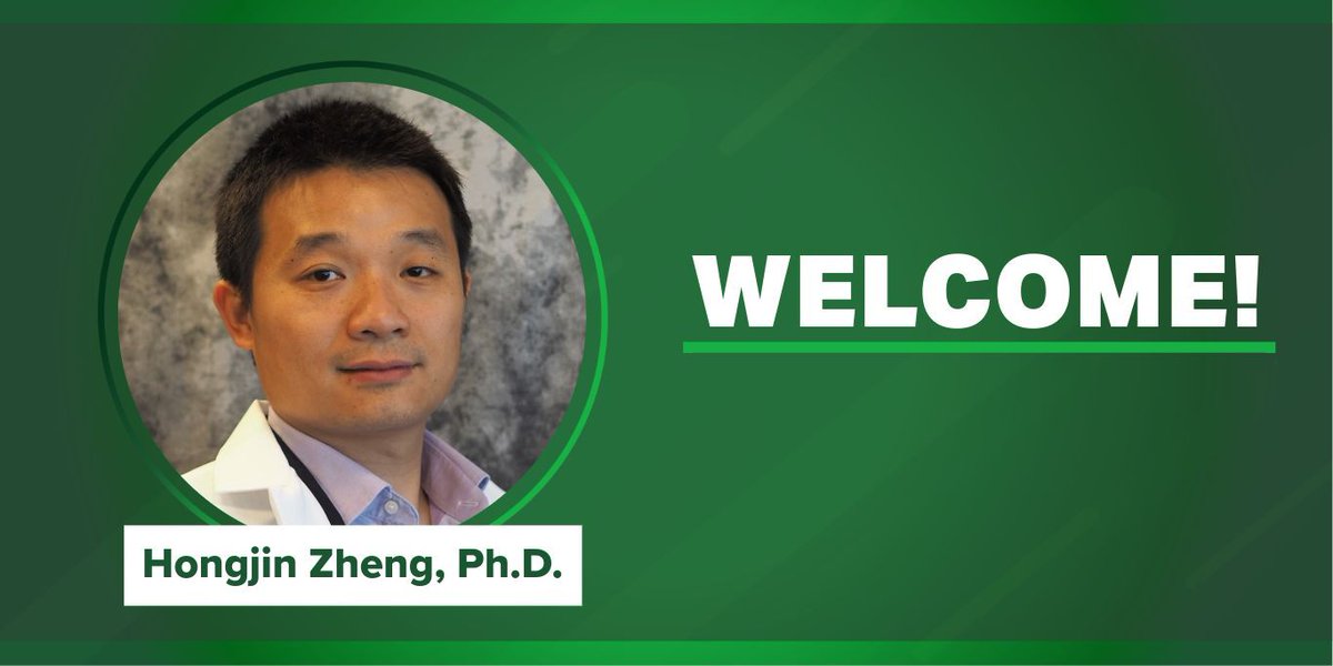 The <a href="/UABHeersink/">UAB Heersink School of Medicine</a> Department of Microbiology is happy to have Hongjin Zheng, Ph.D., join our faculty as associate professor. Welcome, Dr. Zheng! ⭐