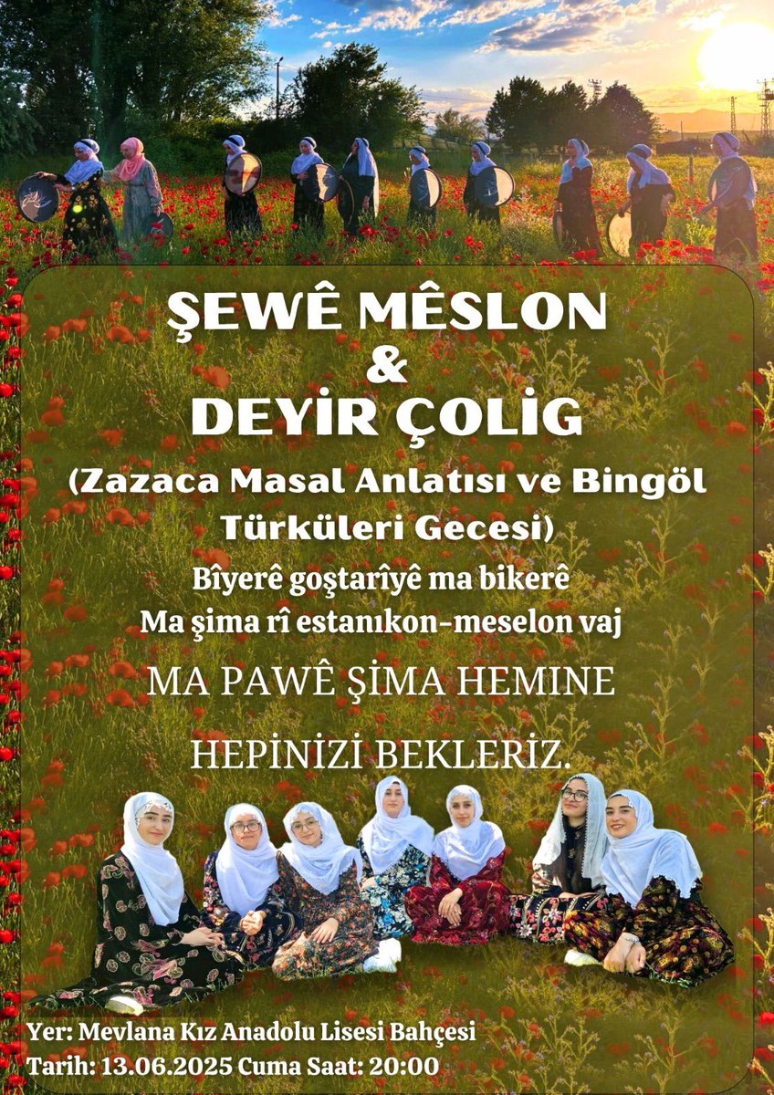 muradvarol's tweet image. Çolig dı roc bı roc fealiyeti Zazaki zêdiyeni. 

De biyerên, ma sıba baweyê şıma yi.