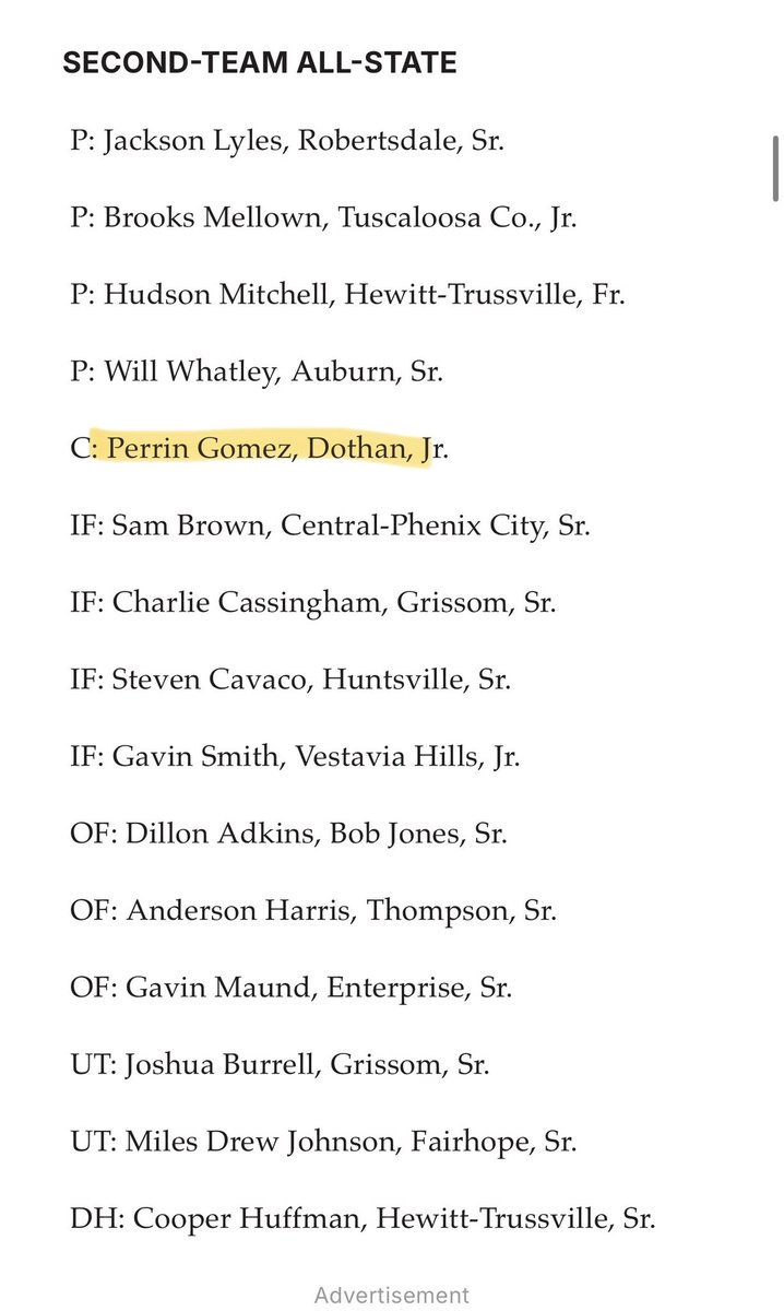 theperringomez's tweet image. grateful to be named second team all state as well as dothan eagle super 12 Honorable Mention @dothan_wolves @Hayes_Shep