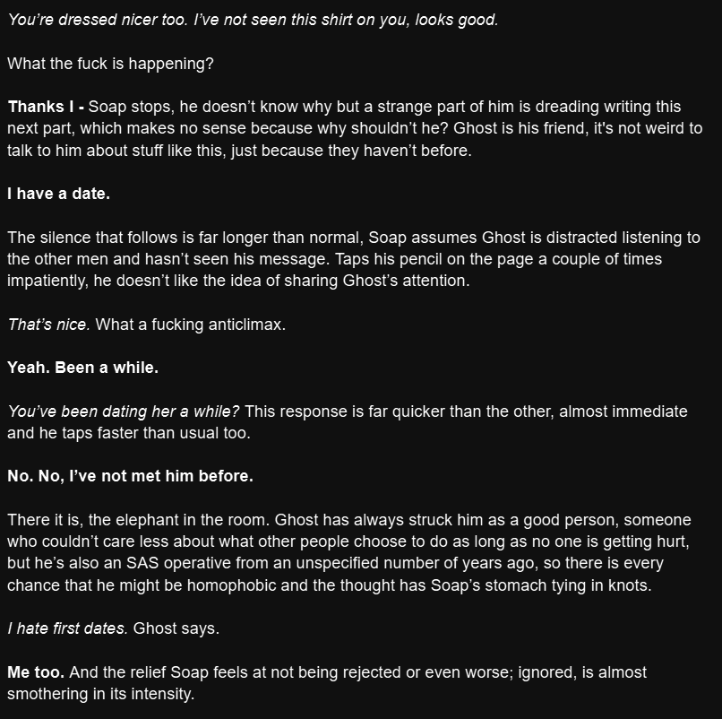 Next chapter is up! Here's a little snippet 😌(if you've not guessed yet, I'll be updating every day until it's done)