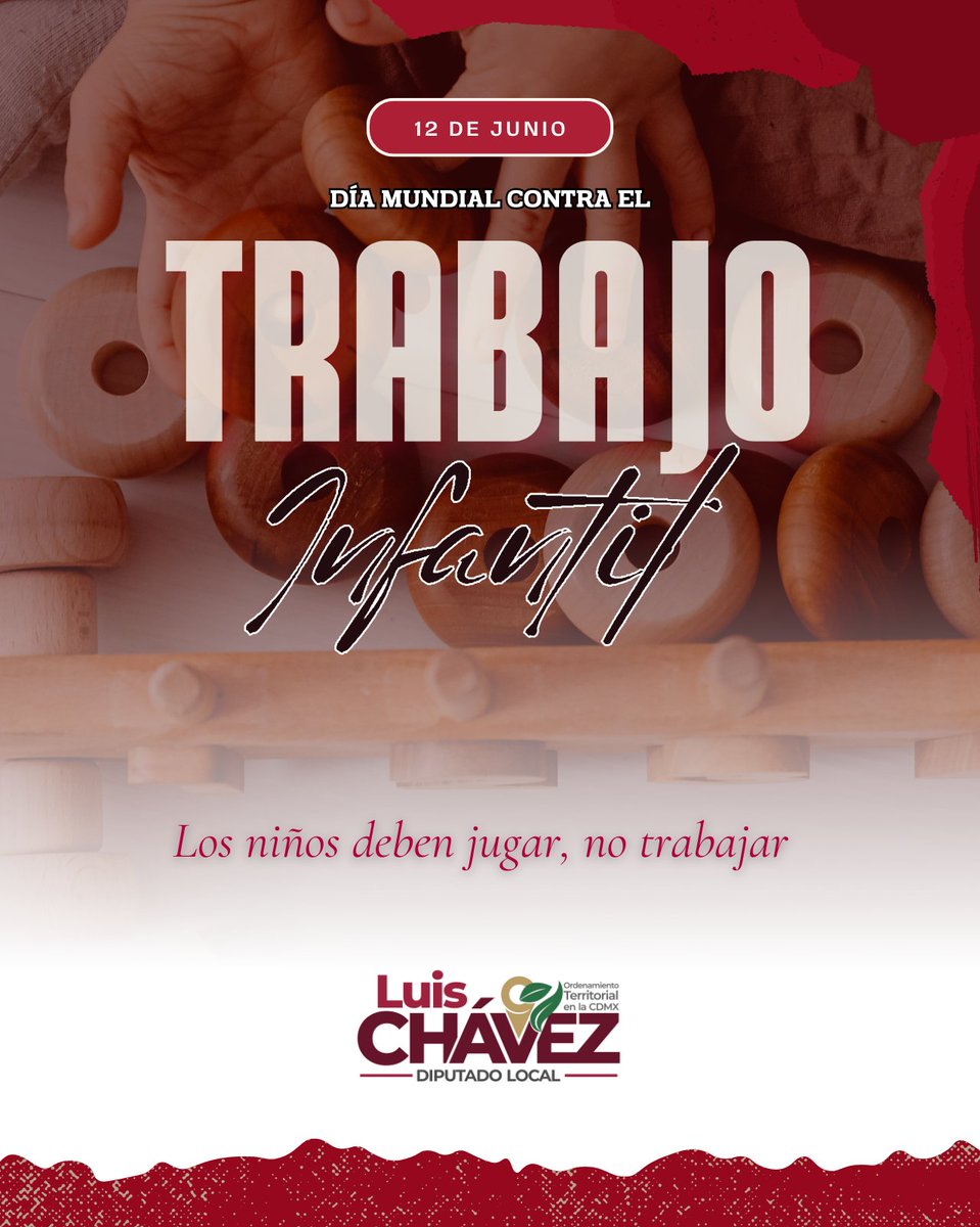 En el marco del #DíaMundialcontraeltrabajoinfantil que hemos legislado y seguiremos legislando para lograr  erradicarlo, pues más de 160 millones de niñas y niños trabajan a nivel mundial y en México, la cifra supera los 3.5 millones, la gran mayoría en tareas peligrosas.