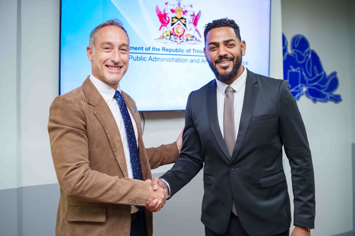 On June 11th, 2025, Senator the Honourable Dominic Smith met with Mr. Ugo Blanco, UNDP Resident Representative &amp;  his team to explore collaborative opportunities between the Ministry UNDP.

See more: 
FB:facebook.com/MinPubAdminAi
IG: instagram.com/minpublicadmin…