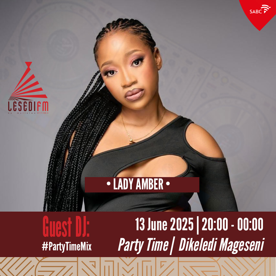 #PartyTime le le Dikeledi Mageseni.

🎧Re tsamaya le LADY AMBER ho #PartyTimeMix.

#65KeMollelwa

📞: 086 000 3084
📲:  083 284 0008
🌐: lesedifm.co.za