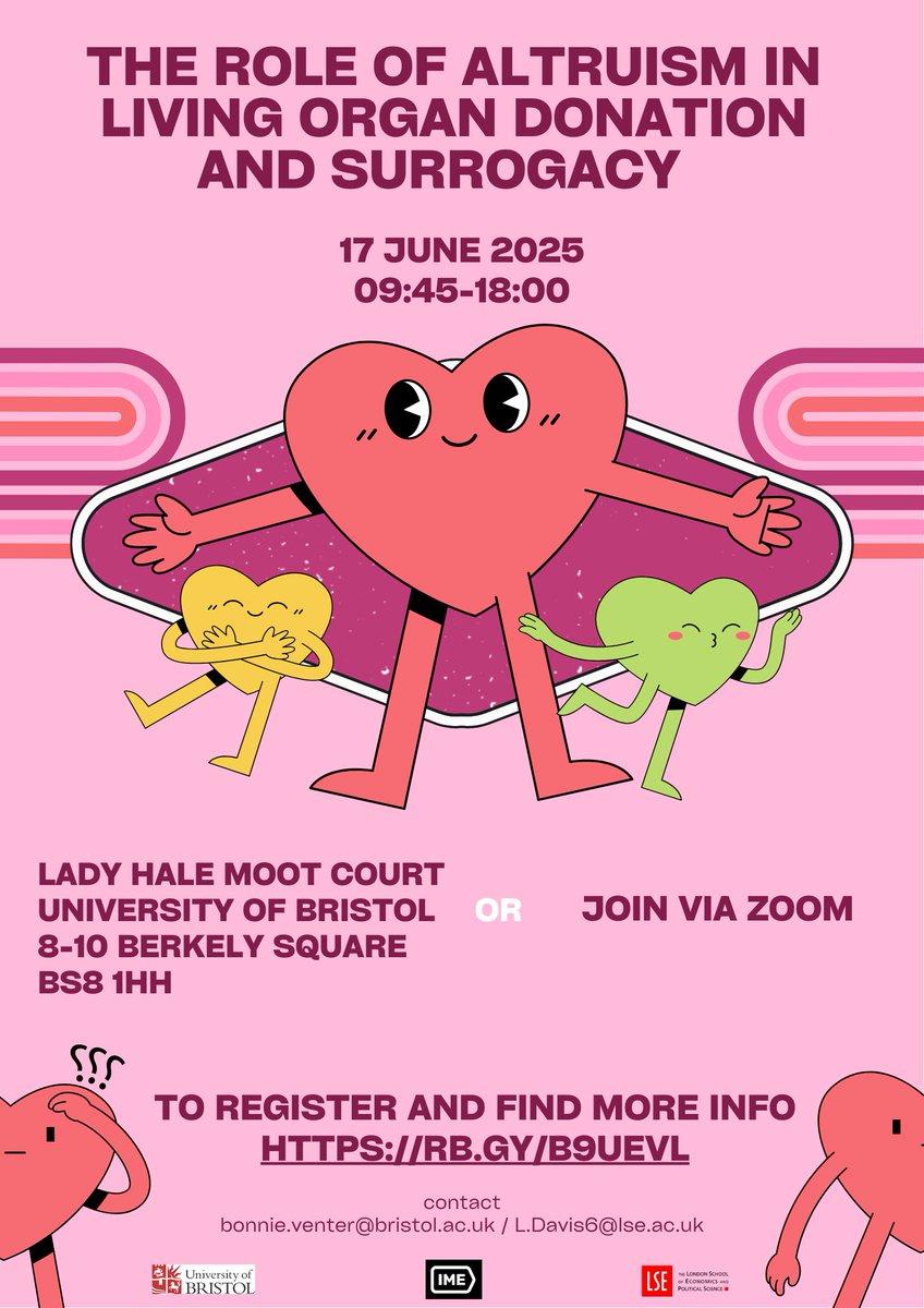 Andreas Albertsen (@a_albertsen) on Twitter photo I'm very excited about the living organ donation event in Bristol next week. I'll be talking about the limits of altruism. Thanks to Bonnie Venter (<a href="/TheOrganOgress/">Dr Bonnie Venter 🍉</a>) and Liam Davis for making this happen!
(and you can join on zoom!) #bioethics #organdonation I'm very excited about the living organ donation event in Bristol next week. I'll be talking about the limits of altruism. Thanks to Bonnie Venter (<a href="/TheOrganOgress/">Dr Bonnie Venter 🍉</a>) and Liam Davis for making this happen!
(and you can join on zoom!) #bioethics #organdonation