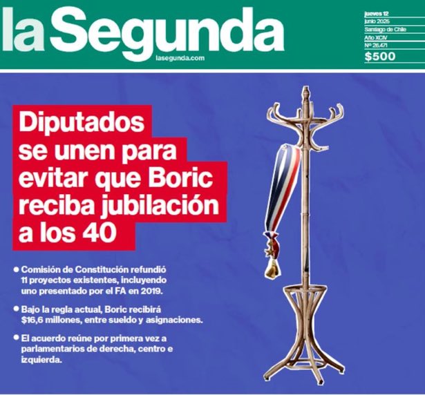 Cuentan con todo mi apoyo y es bueno que sea una señal de todos los sectores políticos. 
Dieta de ex Presidente debe condecirse con la edad de jubilación.