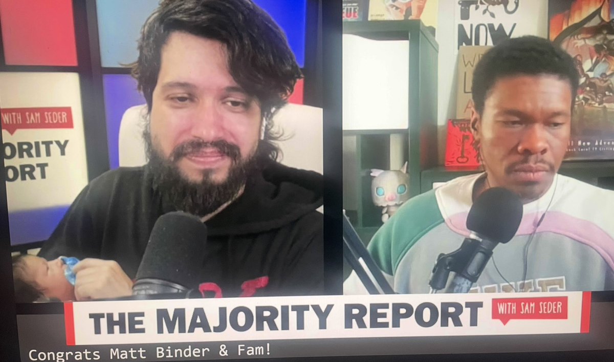 Marcos Grainger - @marcosgrainger.bsky.social🌹☮️ (@graingermarcos) on Twitter photo Youngest guest ever on <a href="/majorityfm/">Majority Report</a> 
Congrats <a href="/MattBinder/">Matt Binder</a> Youngest guest ever on <a href="/majorityfm/">Majority Report</a> 
Congrats <a href="/MattBinder/">Matt Binder</a>