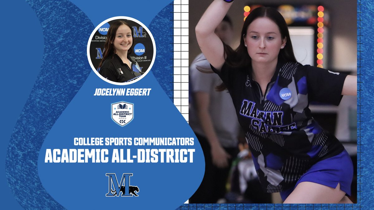 Marian University Sabres (@musabres) on Twitter photo Senior Jocelynn Eggert finishes a strong <a href="/MarianUBowling/">Marian University Bowling</a> career with a second <a href="/CollSportsComm/">College Sports Communicators</a> Academic All-District award! #FightBlueFight
🔗tinyurl.com/24fb2m9g Senior Jocelynn Eggert finishes a strong <a href="/MarianUBowling/">Marian University Bowling</a> career with a second <a href="/CollSportsComm/">College Sports Communicators</a> Academic All-District award! #FightBlueFight
🔗tinyurl.com/24fb2m9g