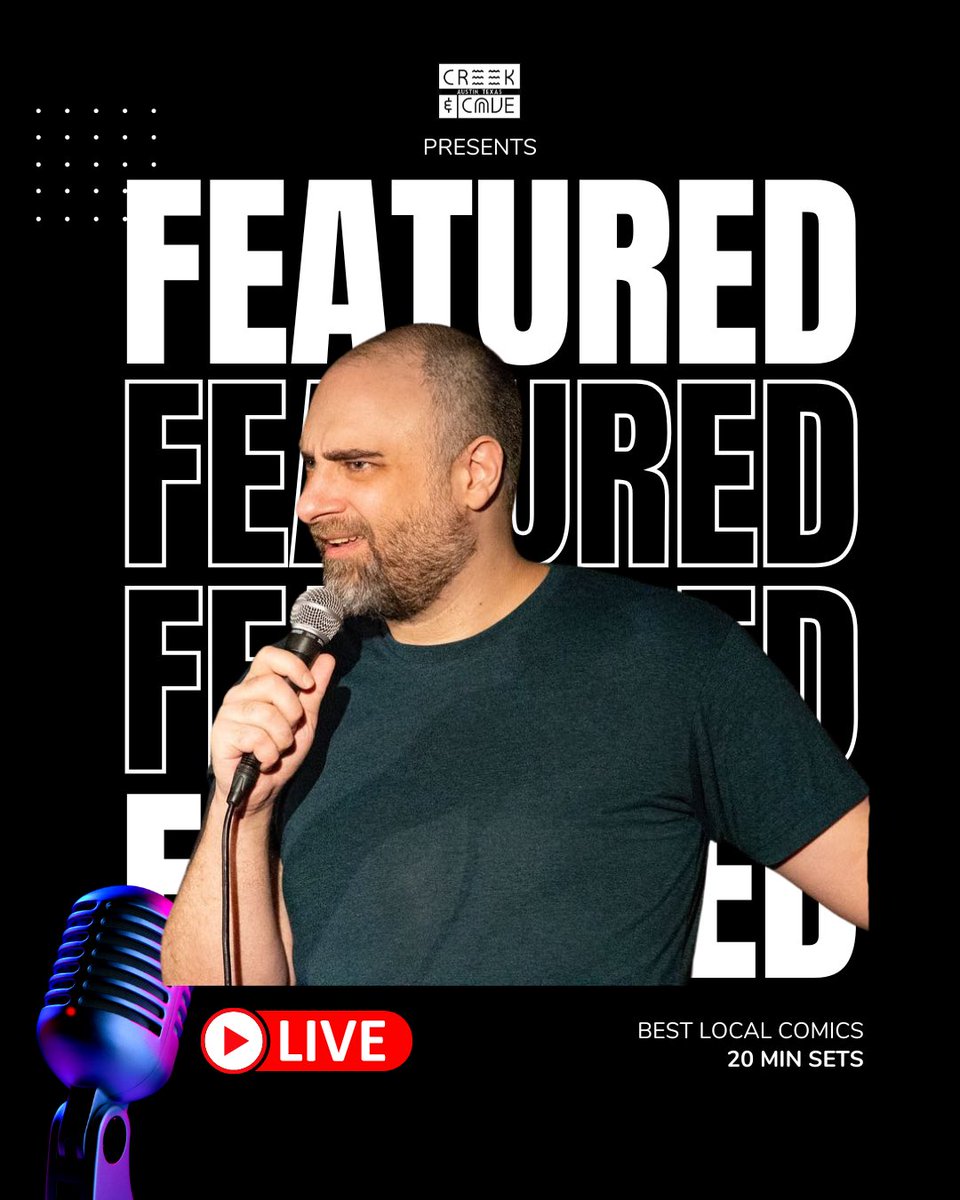 Creek and Cave (@creekandcave) on Twitter photo ‼️ CREEK FEATURED 8PM TONIGHT ‼️ stacked lineup for the show - grab your tix: showclix.com/event/creekfea…
Here’s who’s on -
‼️ Scott Fillmore (host)
‼️ Heather Keith
‼️ <a href="/aChrisOConnor/">Chris O'Connor</a>
‼️ <a href="/toneBell/">Tone Bell 🥃</a>
‼️ <a href="/kurtmetzger/">Kurt Metzger</a> ‼️ CREEK FEATURED 8PM TONIGHT ‼️ stacked lineup for the show - grab your tix: showclix.com/event/creekfea…
Here’s who’s on -
‼️ Scott Fillmore (host)
‼️ Heather Keith
‼️ <a href="/aChrisOConnor/">Chris O'Connor</a>
‼️ <a href="/toneBell/">Tone Bell 🥃</a>
‼️ <a href="/kurtmetzger/">Kurt Metzger</a>