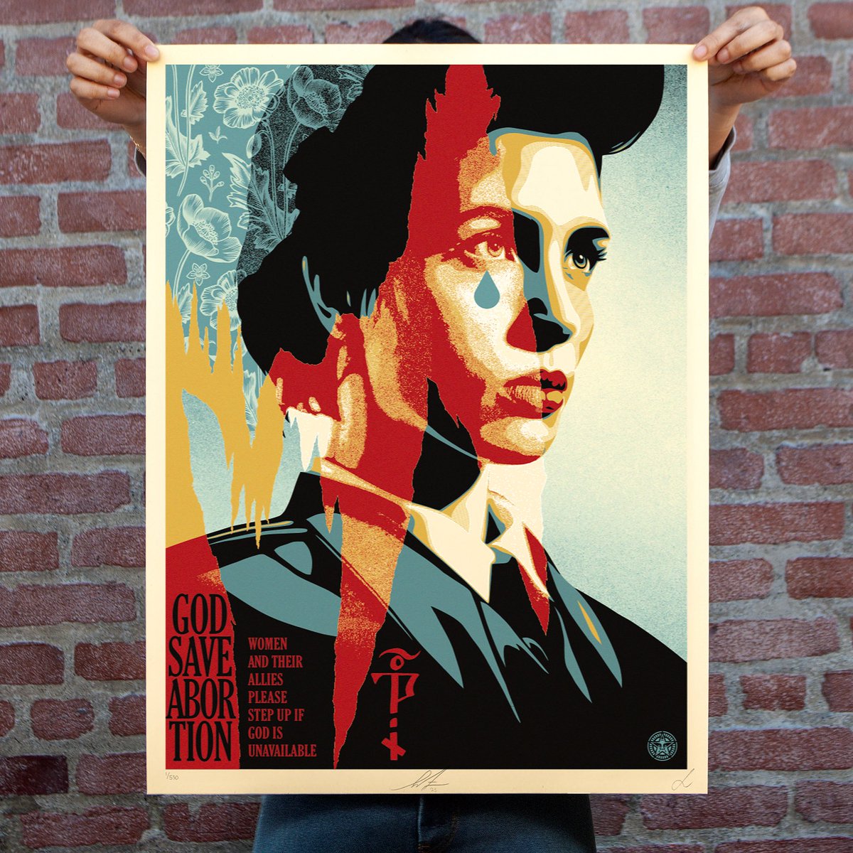 Nadya Tolokonnikova (@nadyariot) on Twitter photo I’ve talked to God, and they told me they want abortions free and legal 💒✨
<a href="/OBEYGIANT/">Shepard Fairey</a> : Nadya and I were both appalled by the regressive overturning of Roe Vs. Wade, creating a threat to women’s access to abortion and right to make choices for their own bodies. This God Save I’ve talked to God, and they told me they want abortions free and legal 💒✨
<a href="/OBEYGIANT/">Shepard Fairey</a> : Nadya and I were both appalled by the regressive overturning of Roe Vs. Wade, creating a threat to women’s access to abortion and right to make choices for their own bodies. This God Save