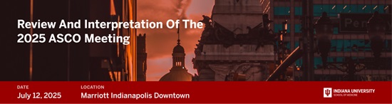 The annual ASCO Review at IU will be 8 a.m.-2 p.m. Saturday, July 12 at the Marriott Indianapolis Downtown. IU faculty members will provide analysis of the more clinically applicable presentations at this year's <a href="/ASCO/">ASCO</a> meeting. Learn more: ow.ly/R8v450W8AB1.