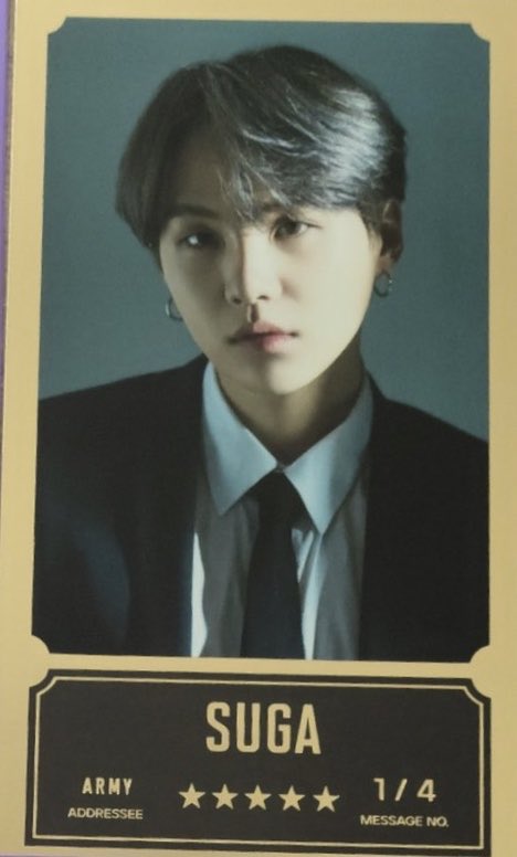 btsqtsarchive's tweet image. “Don’t feel regretful that you haven't been there since our debut. Every moment feels just like when we first debuted. The day when you first met us, is the day we debuted.” ㅡ 200902, Min Yoongi Bangbangcon Message Gold card 

#2025BTSFESTA
#BTS12thAnniversary
#BangtanTurns12…