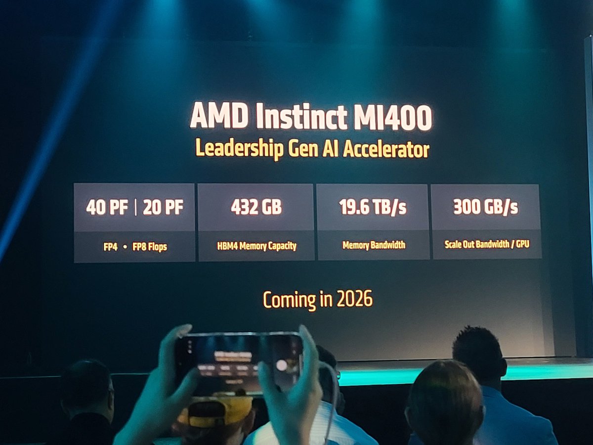 MarcoChiappetta's tweet image. The @AMD Helios AI rack scale solution is coming next year with next-gen MI450 GPUs, Venice EPYC CPUs, and Vulcano DPUs. This is some big iron, folks... #AdvancingAI