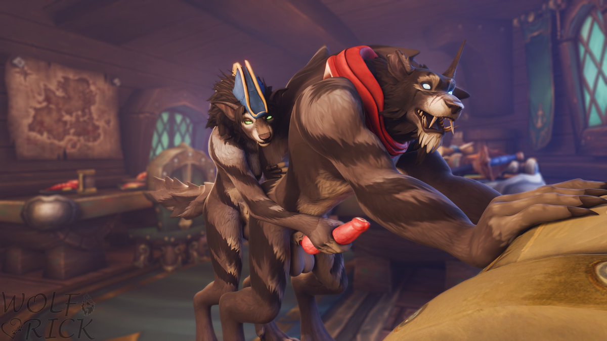 "Ship Happens"

Соmm for <a href="/TylerWorgXIII/">WorgXIII</a> and <a href="/AkkoAfterdark/">S'akko after dark (NSFW)</a>

Being a captain is not an easy job. Sometimes your crewmates are trying to steal a gold from your chest! Zaine made an attempt to do that. But captain Ava expected that. Now he'll be punished~  

#warcraft #nsfw #worgen