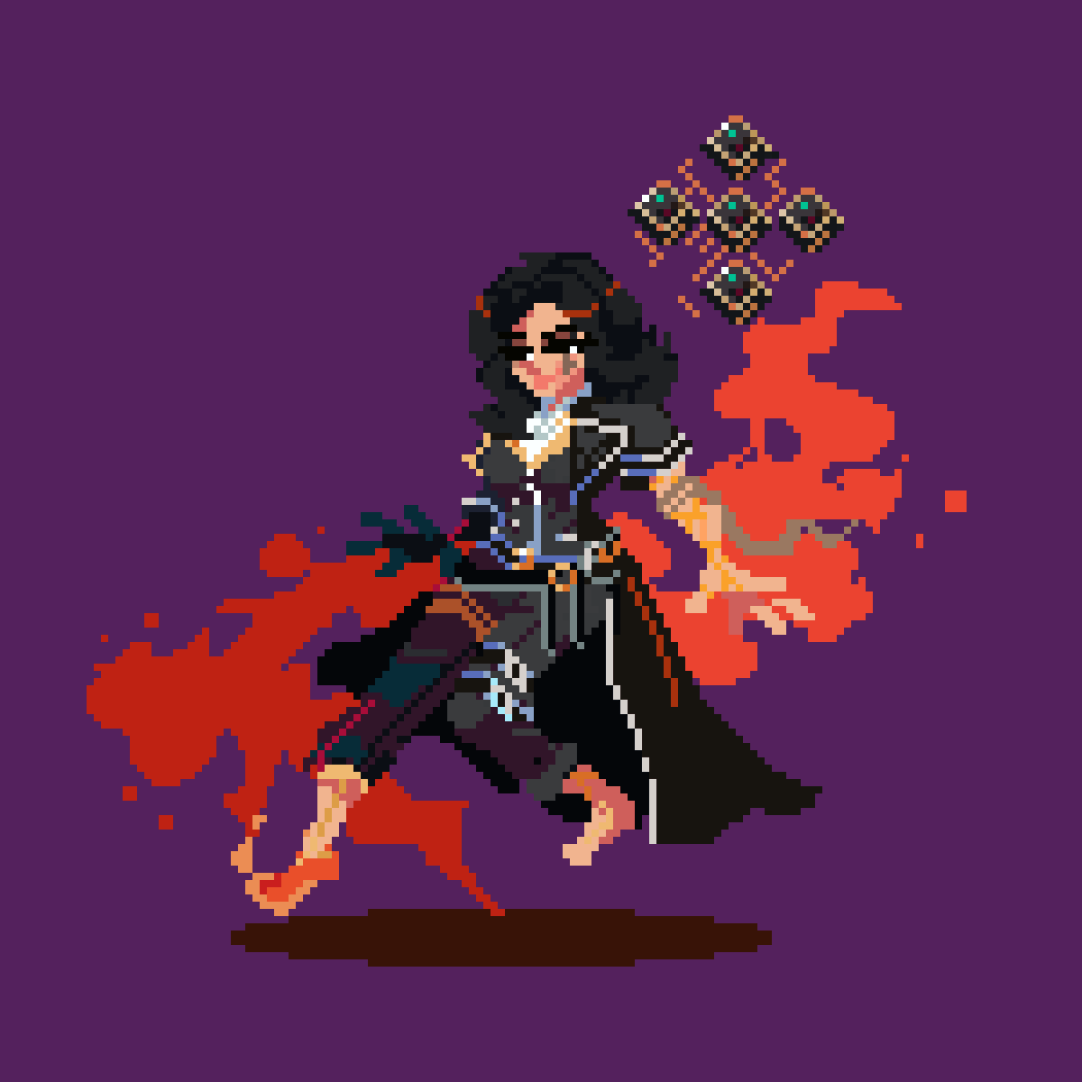 juna_ros's tweet image. When one fall we continue #Expedition33 #pixelart #ドット絵
