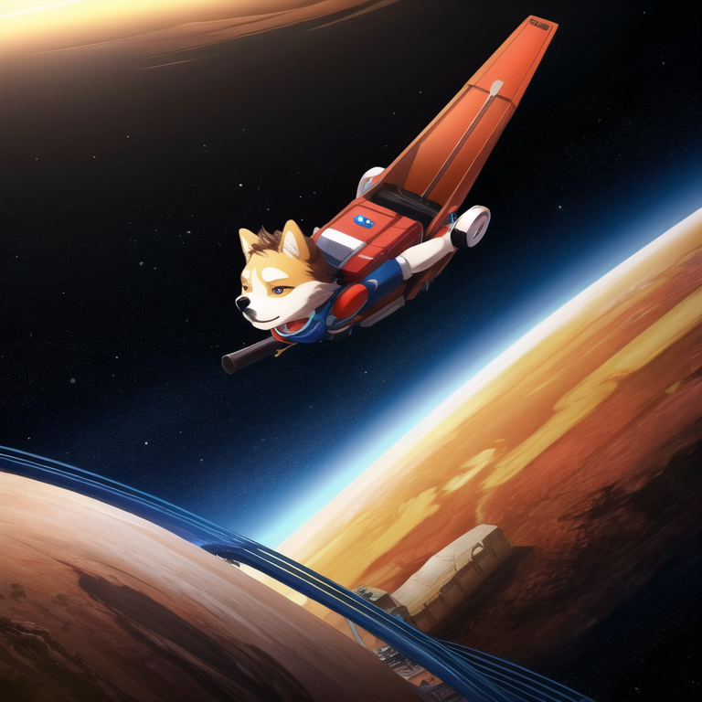 DogelonThis's tweet image. What if Dogelon Mars decided to build his own theme park on Mars with roller coasters that launch you into orbit! 🚀🪐 #SpaceFun