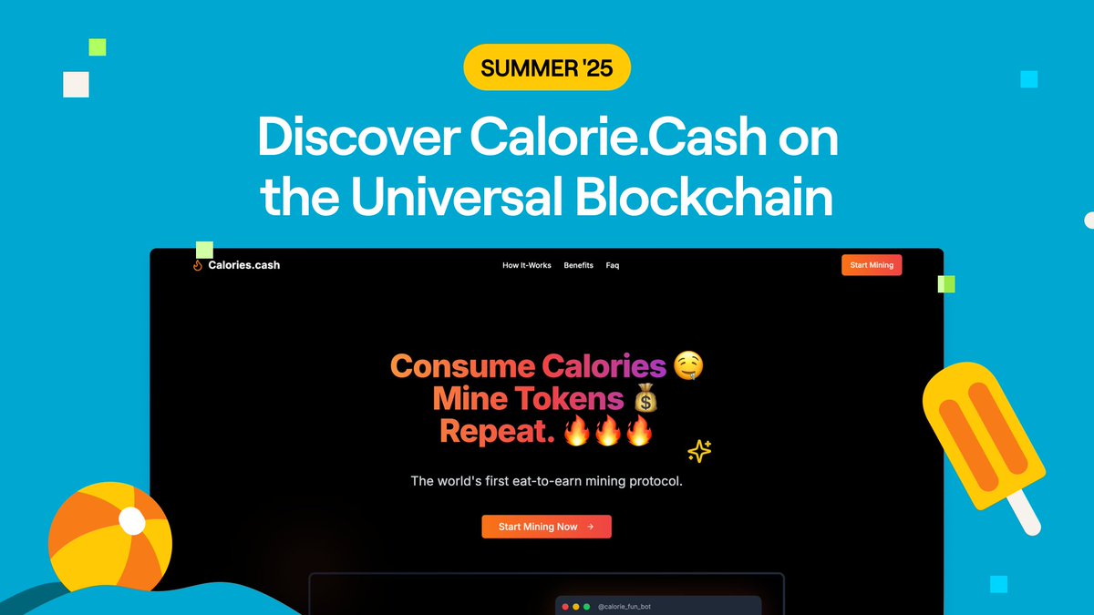 ZetaChain π© (@zetablockchain) on Twitter photo πΒ New Zeta Summer Quest: The world's first Eat-to-Earn mining protocol <a href="/CaloriesCash/">Calories.cash</a>!
Win a share of 5,000 ZETA. Built on ZetaChain, the Universal Blockchain.
π Get started: app.galxe.com/quest/ZetaChaiβ¦ πΒ New Zeta Summer Quest: The world's first Eat-to-Earn mining protocol <a href="/CaloriesCash/">Calories.cash</a>!
Win a share of 5,000 ZETA. Built on ZetaChain, the Universal Blockchain.
π Get started: app.galxe.com/quest/ZetaChaiβ¦