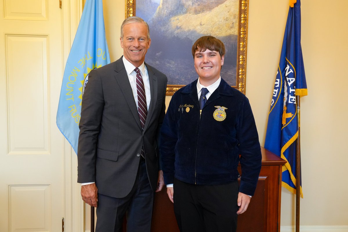 Great to see Cash from Bridgewater-Emery who’s in town for the National FFA Washington Leadership Conference.