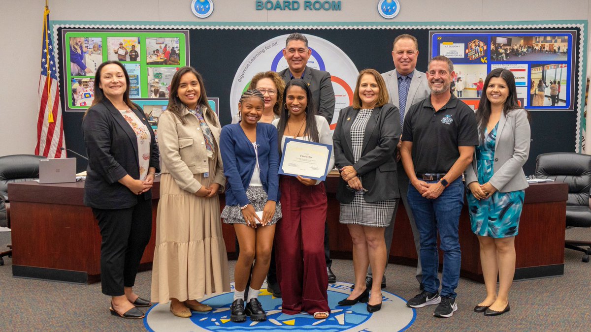 #CVESD's BOE recognized J’nea Ector, parent at Enrique Camarena Elem, and Stephanie McGee, parent at Rosebank Elem, for their outstanding commitment to family learning during the 2024-25 school year. Both parents attended 7 or more workshops through CVESD University. Congrats!