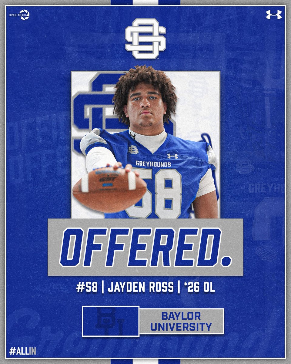 Ocean Springs Football (@oceanspringsfb) on Twitter photo Offer Alert 🚨: ‘26 OL <a href="/JaydenRoss2026/">Jayden Ross</a> picked up an offer from <a href="/BUFootball/">Baylor Football</a> today! #ALLiN #SicEm Offer Alert 🚨: ‘26 OL <a href="/JaydenRoss2026/">Jayden Ross</a> picked up an offer from <a href="/BUFootball/">Baylor Football</a> today! #ALLiN #SicEm