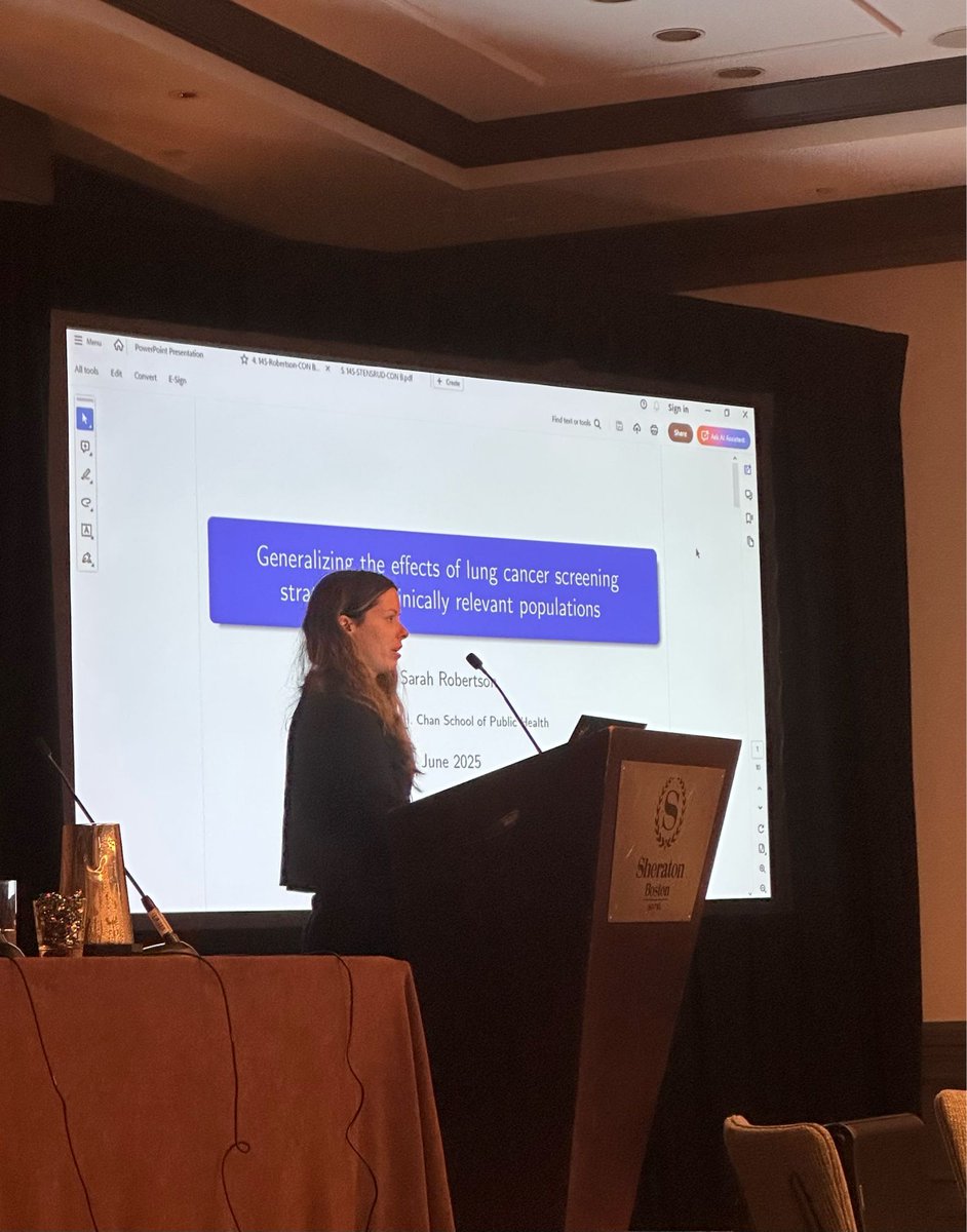Harvard Epidemiology (@harvardepi) on Twitter photo No heterogeneity in excellence in presentations on heterogeneous treatment effects 💊by
Kosuke Inoue <a href="/ki_endoepi/">Kosuke Inoue</a> (visiting scientist <a href="/CAUSALab/">CAUSALab</a> <a href="/KyotoU_News/">Kyoto University</a>) and
Sarah Robertson <a href="/Sarah_E_Rob/">Sarah Robertson</a> (research collaborator <a href="/CAUSALab/">CAUSALab</a> <a href="/GeiselMed/">Geisel School of Medicine at Dartmouth</a>)
Chaired by Issa Dahabreh
#SER2025 <a href="/AmJEpi/">Am J Epidemiology</a> No heterogeneity in excellence in presentations on heterogeneous treatment effects 💊by
Kosuke Inoue <a href="/ki_endoepi/">Kosuke Inoue</a> (visiting scientist <a href="/CAUSALab/">CAUSALab</a> <a href="/KyotoU_News/">Kyoto University</a>) and
Sarah Robertson <a href="/Sarah_E_Rob/">Sarah Robertson</a> (research collaborator <a href="/CAUSALab/">CAUSALab</a> <a href="/GeiselMed/">Geisel School of Medicine at Dartmouth</a>)
Chaired by Issa Dahabreh
#SER2025 <a href="/AmJEpi/">Am J Epidemiology</a>