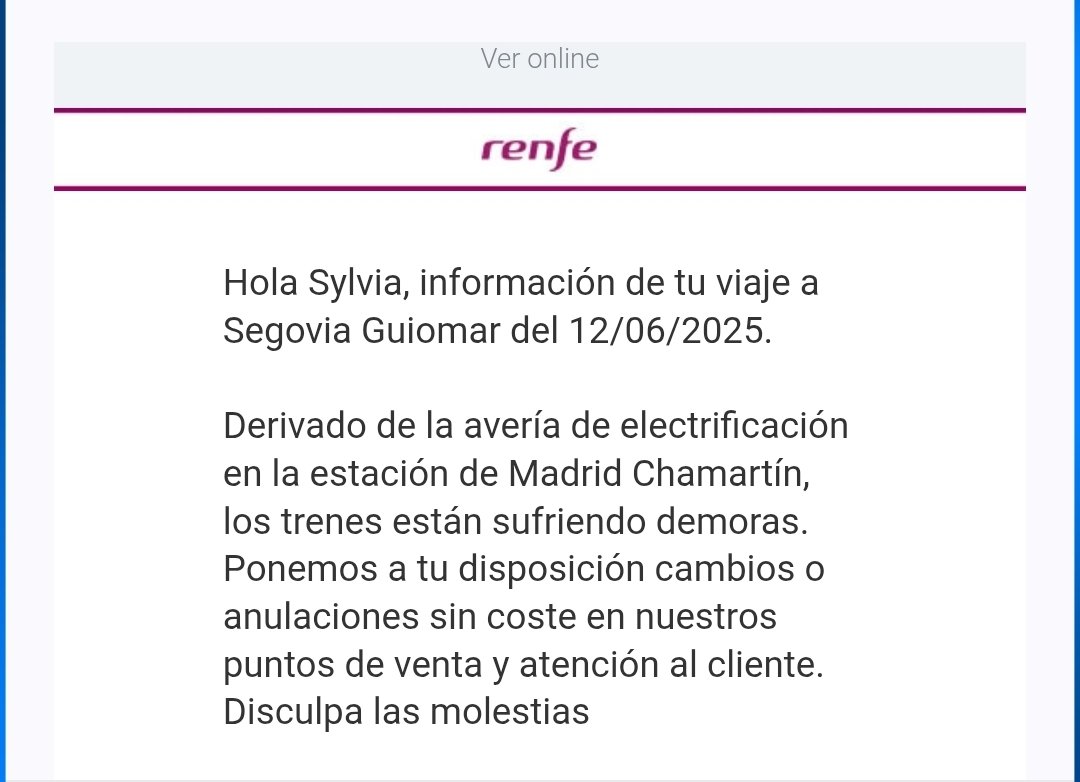 Necesitamos una confirmación de <a href="/Renfe/">Renfe</a> <a href="/Inforenfe/">InfoRenfe</a> que nos confirme que hoy no habrá sanciones para los que no hayan podido coger sus trenes.
<a href="/Transxte/">🚉Álvaro F Heredia🚅🚈🚂</a>, por favor, hay gente aún es Chamartin sin salir y se están yendo en taxis!!!
