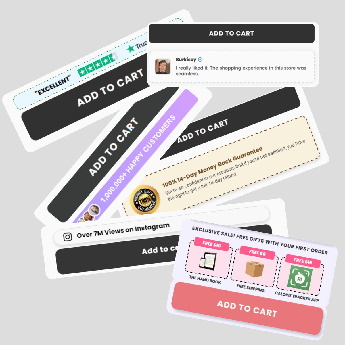 Just made some ready-to-use Shopify blocks you can place right above the ATC button

Takes 2 minutes to add to your store

Comment “Block” and I’ll show you how to use it
(follow required)