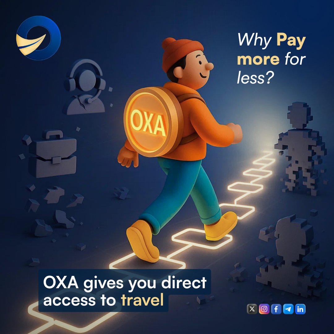 Why pay extra for middlemen when tech can do the work?

OXA connects you directly with providers.🤩

✅Lower cost. 
✅Faster confirmations.

Fast &amp; Secure Digital Payments for Travel &amp; Stays

raydium.io/swap/?inputMin…

#Crypto #traveltheworld #payment