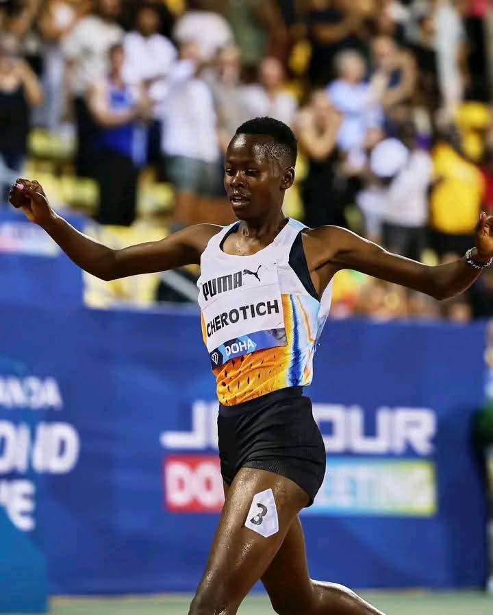 Faith Cherotich reigns supreme once again, outpacing Winfred Yavi to claim victory in the women's 3000m steeplechase at the Oslo Diamond League. 

In a breathtaking display of endurance and precision, she obliterates Norah Jeruto’s longstanding 2019 meeting record of 9:03.71,
