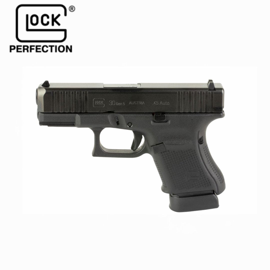 GLOCK G30 G5 45 ACP special pricing!
Legendary compact pistol: 
✅ 45 ACP power 
✅ Safe Action trigger 
✅ Compact design 
✅ G5 improvements

Limited supplies. Check our website for details.
While supplies last | Limited quantities
#TungstenCreekTactical #GLOCK #G30G5 #45ACP