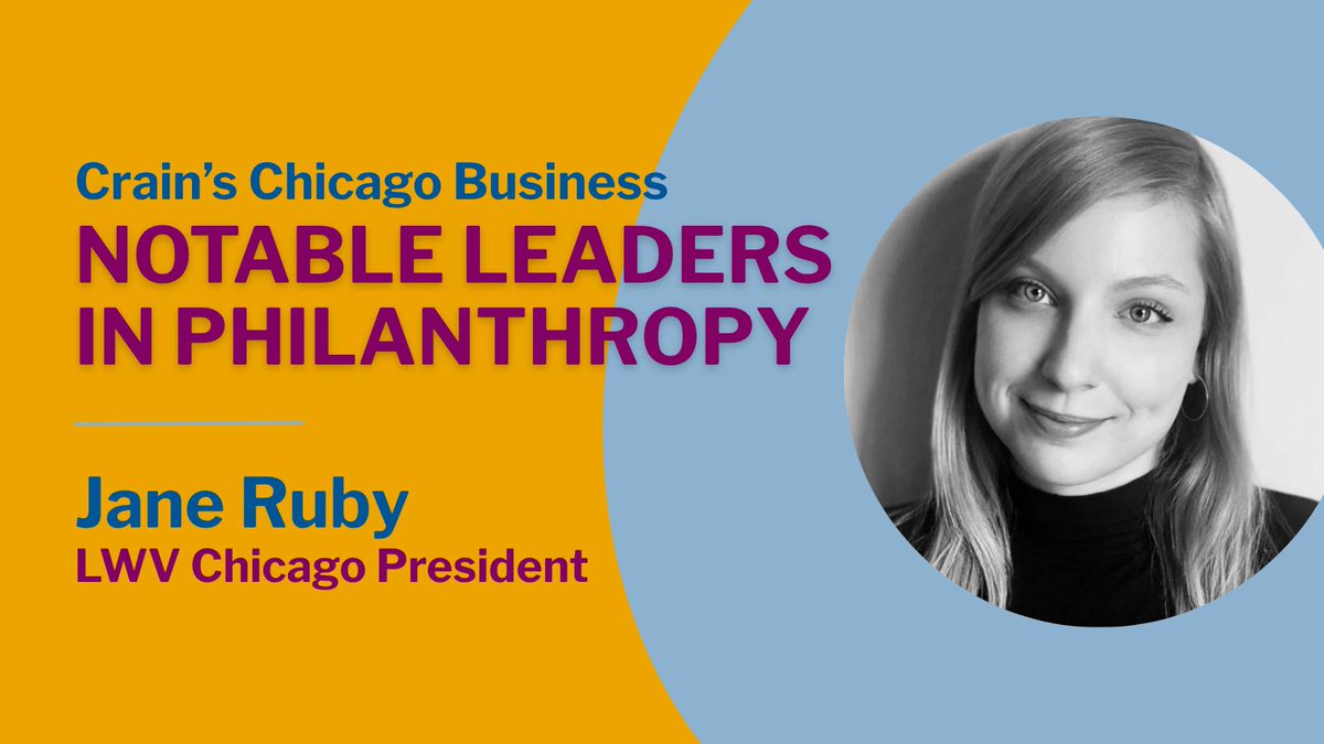 LWVChicago's tweet image. Congratulations to all the 2025 @CrainsChicago Notable Leaders in Philanthropy! We’re so proud to see our very own Jane Ruby among the list of incredible nonprofit leaders shaping the future of our great city.

See the full list of honorees here:
chicagobusiness.com/awards/notable…