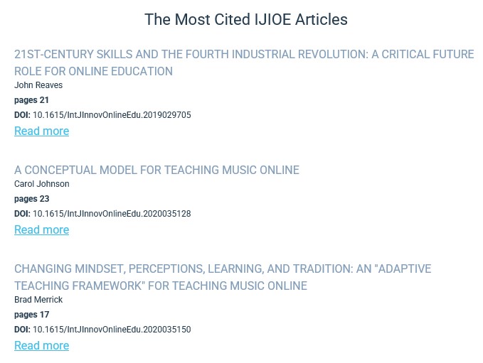 Online Education Research That Made Waves - May 2025

The International Journal on Innovations in Online Education presents this month's standout publications. 

Dive deeper into these expert studies: onlineinnovationsjournal.com