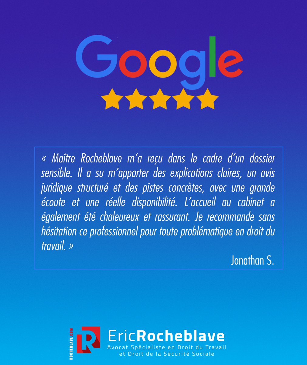 Merci pour vos derniers avis ⭐️⭐️⭐️⭐️⭐️ sur Google