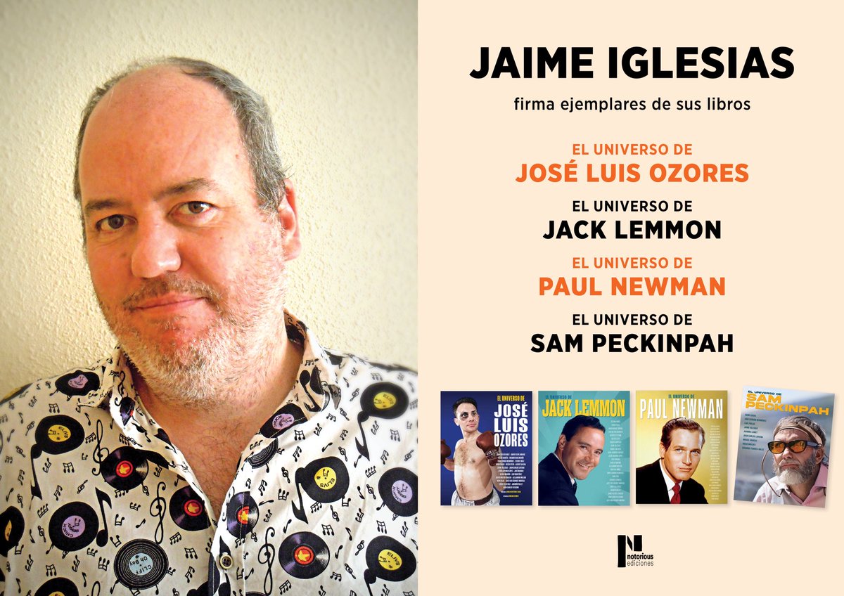 Notorious Ediciones (@notorious_ed) on Twitter photo Este sábado 14, de 12:00 a 14:00, Jaime Iglesias <a href="/JIglesiasGamboa/">Jaime Iglesias Gamboa</a> firma su obra con la editorial en nuestra caseta (la 321) de la Feria del libro de Madrid <a href="/FLMadrid/">Feria del Libro de Madrid</a> ¡Os esperamos!
#notoriousediciones Este sábado 14, de 12:00 a 14:00, Jaime Iglesias <a href="/JIglesiasGamboa/">Jaime Iglesias Gamboa</a> firma su obra con la editorial en nuestra caseta (la 321) de la Feria del libro de Madrid <a href="/FLMadrid/">Feria del Libro de Madrid</a> ¡Os esperamos!
#notoriousediciones