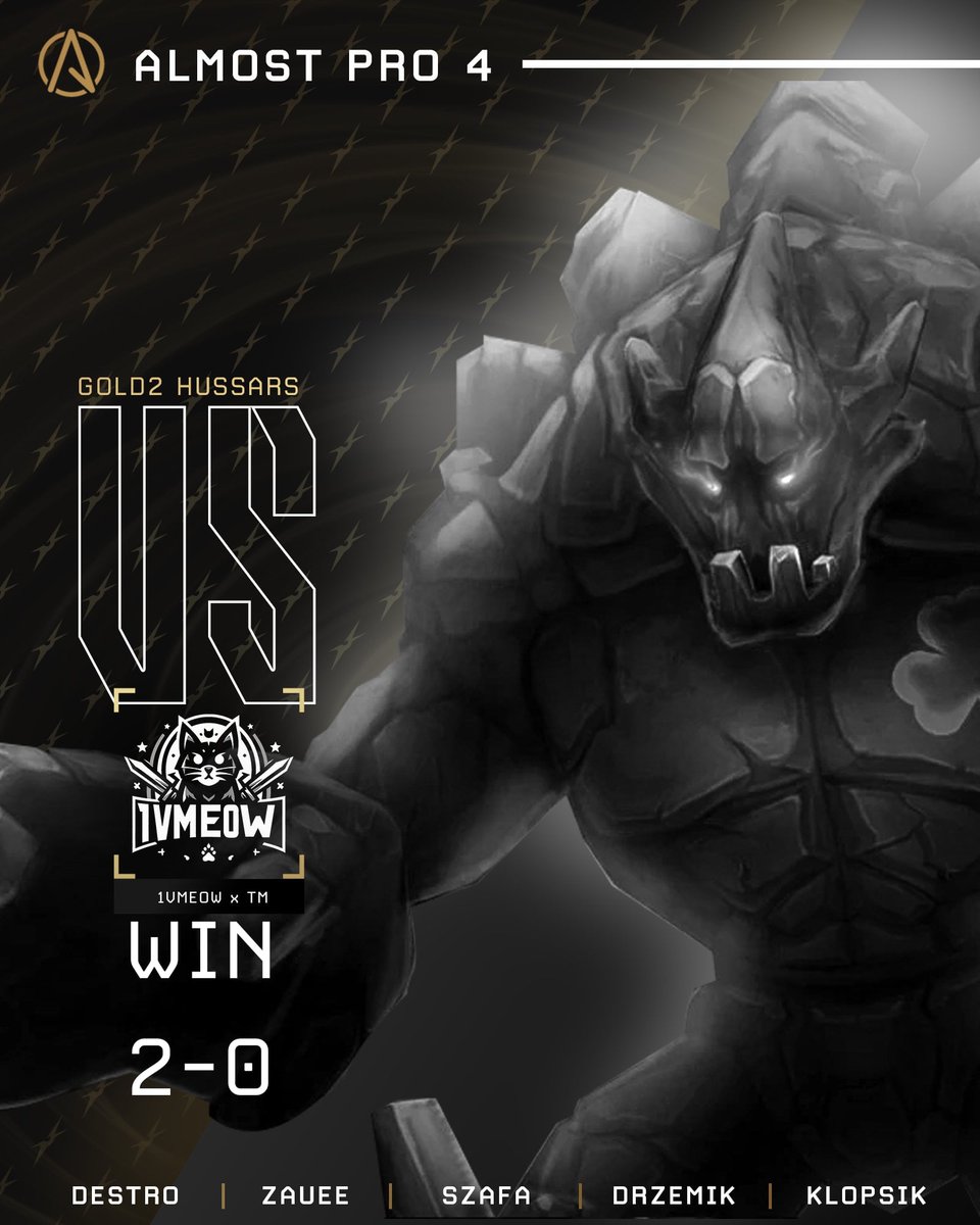 To zwycięstwo gwarantuje nam awans do fazy playoff! GG <a href="/TeamMeteora/">Team Meteora</a> I dzięki za suba <a href="/Szafa19/">Szafa</a> 
#G2HS