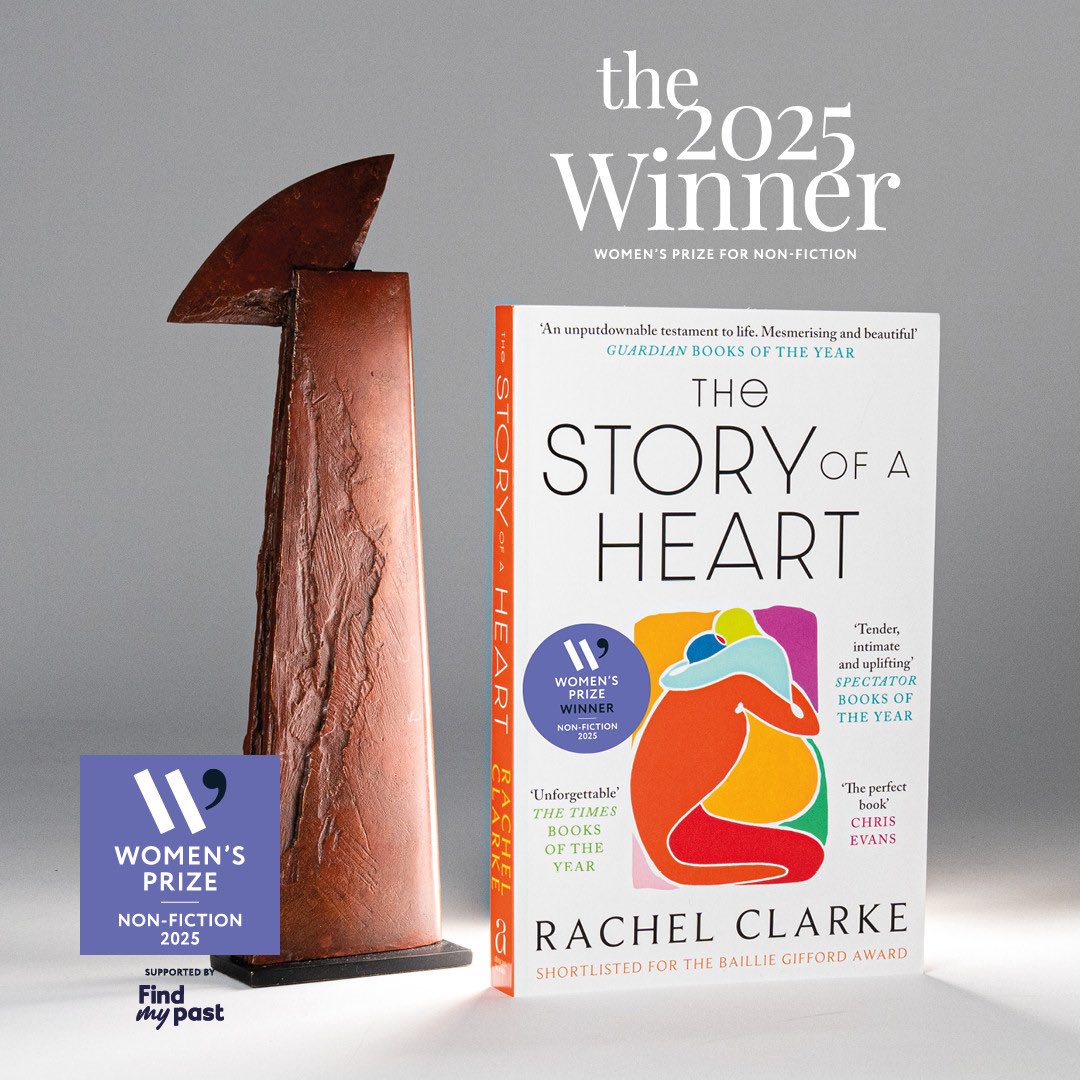 Little, Brown UK (@littlebrownuk) on Twitter photo We are delighted that <a href="/doctor_oxford/">Dr Rachel Clarke</a>’s The Story of a Heart has won the 2025 <a href="/WomensPrize/">Women's Prize</a> for Non-Fiction! 🫀
The Story of a Heart is the unforgettable story of how one family's grief transformed into a lifesaving gift. We are delighted that <a href="/doctor_oxford/">Dr Rachel Clarke</a>’s The Story of a Heart has won the 2025 <a href="/WomensPrize/">Women's Prize</a> for Non-Fiction! 🫀
The Story of a Heart is the unforgettable story of how one family's grief transformed into a lifesaving gift.
