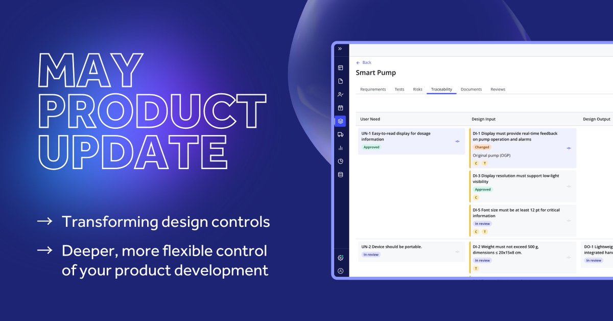 BIG PRODUCT UPDATE 🚨

We've overhauled one of the core areas of Qualio to transform how our customers get their life-saving products to market ⚙️ 

Come check out what we did! 👇

hubs.ly/Q03rMyG90

#designcontrols #eqms #lifescience