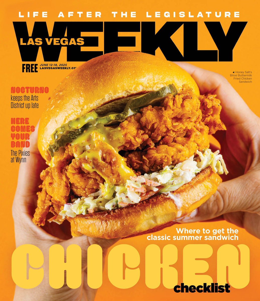 On this week's cover: Eat your way through this Las Vegas chicken sandwich checklist! The chicken sandwich has become omnipresent: There’s no restaurant menu these days where a crispy fried bit of bird on a bun would feel out of place.
bit.ly/401chJe