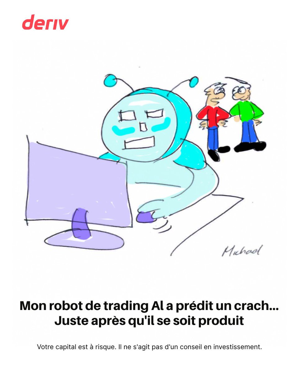 DerivFrench's tweet image. Les robots d&apos;intelligence artificielle sont-ils surestimés - ou les utilisons-nous mal ?

😂 Partagez avec nous votre moment de trading le plus facepalm.

#TradingTech #FinanceHumour #MarketFails #Deriv

Votre capital est à risque. Il ne s&apos;agit pas d&apos;un conseil en investissement.