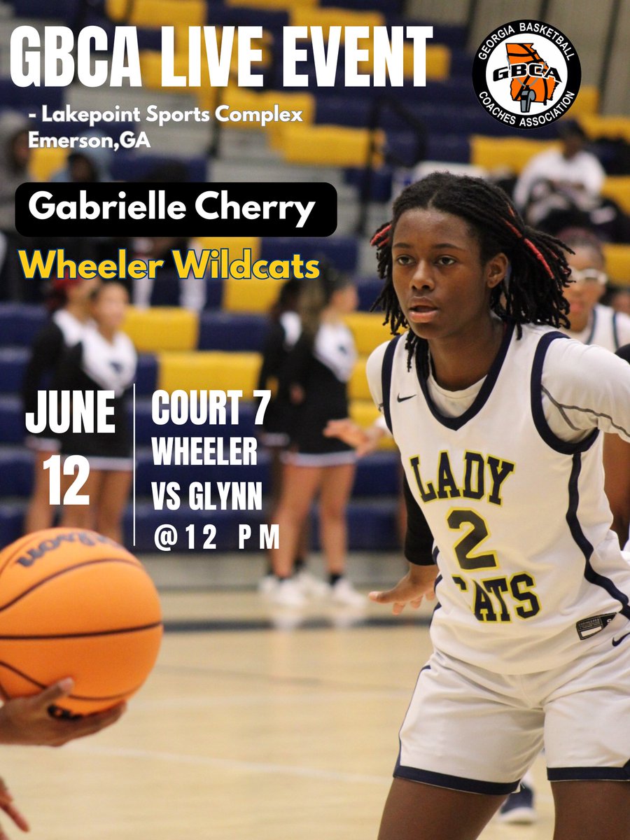 Gabrielle L.Cherry ๐ (@gabriellelcherr) on Twitter photo Come check us <a href="/WheelerGBBall/">Wheeler Lady Wildcats Basketball</a> out <a href="/girlsgbcalive/">GBCA Girls Live Event</a> live event at Lakepoint in Emerson, Georgia this weekend! <a href="/Bouncenation_J/">BounceNation_Fbc</a> Come check us <a href="/WheelerGBBall/">Wheeler Lady Wildcats Basketball</a> out <a href="/girlsgbcalive/">GBCA Girls Live Event</a> live event at Lakepoint in Emerson, Georgia this weekend! <a href="/Bouncenation_J/">BounceNation_Fbc</a>