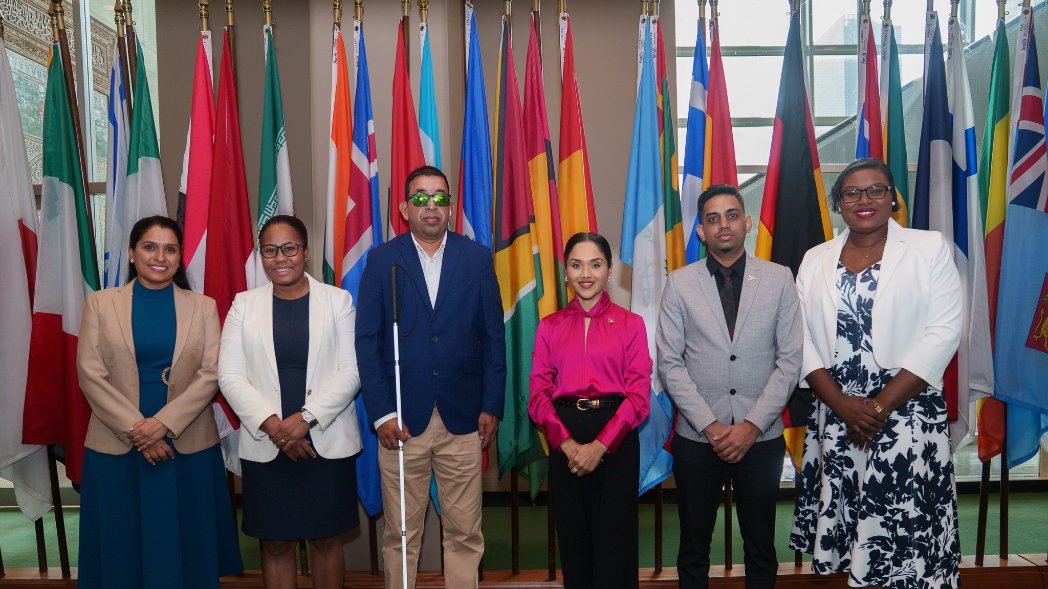 UN Guyana (@unguyana) on Twitter photo 🇬🇾 Guyana is proudly represented at #COSP18, led by First Lady Arya Ali.
Joining her is Ganesh Singh of <a href="/gcopd_guyana/">Guyana Council of Organizations for PWDs</a>, a valued UN partner, contributing to vital global dialogues on advancing disability rights and accelerating #SDG progress.
📸First Lady Arya Ali 🇬🇾 Guyana is proudly represented at #COSP18, led by First Lady Arya Ali.
Joining her is Ganesh Singh of <a href="/gcopd_guyana/">Guyana Council of Organizations for PWDs</a>, a valued UN partner, contributing to vital global dialogues on advancing disability rights and accelerating #SDG progress.
📸First Lady Arya Ali