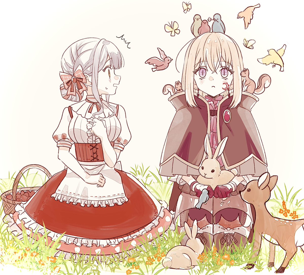 小さな生き物にモテモテなAVER様が見たい