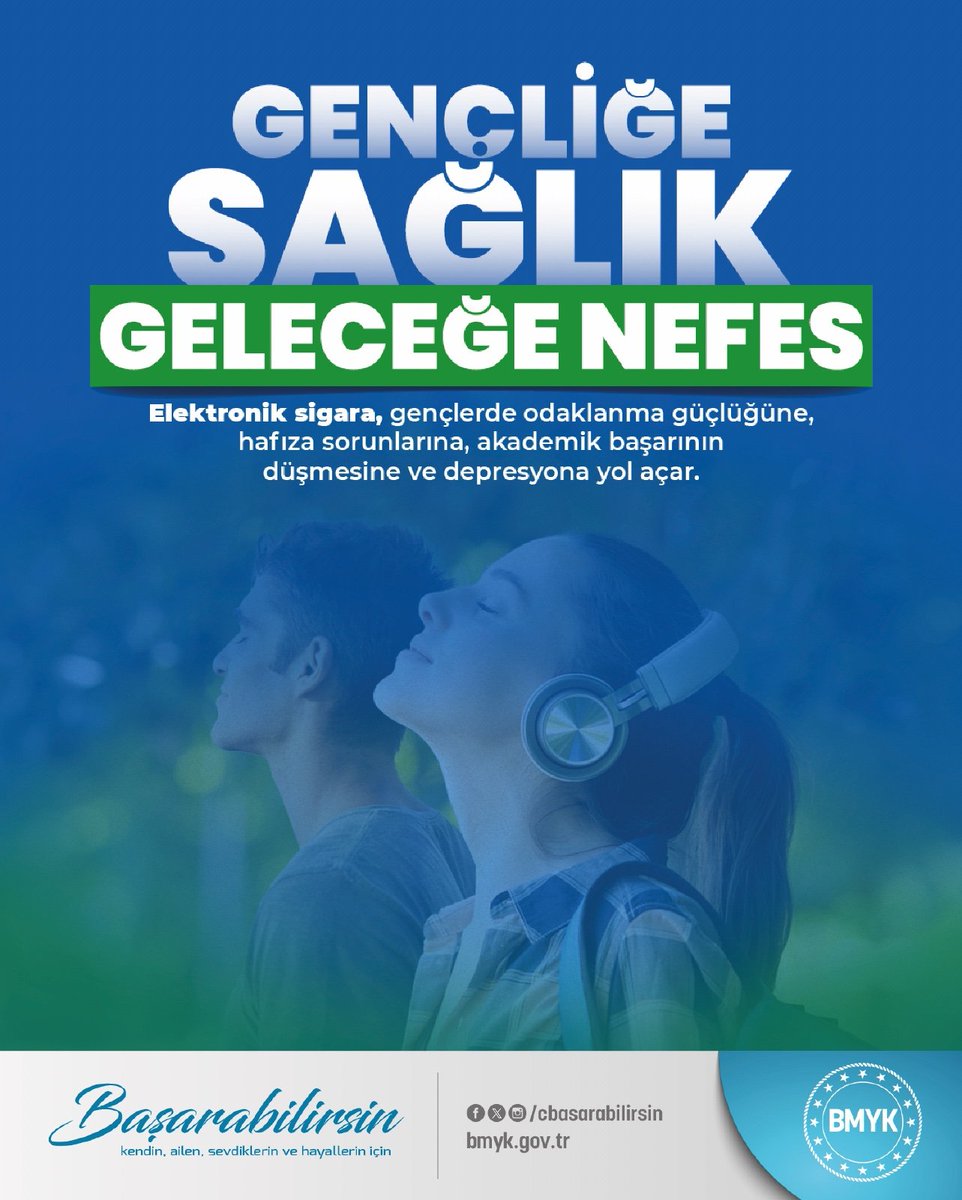 Sağlıklı gelecek, dumansız nefesle başlar.

#Başarabilirsin #Bırakabilirsin