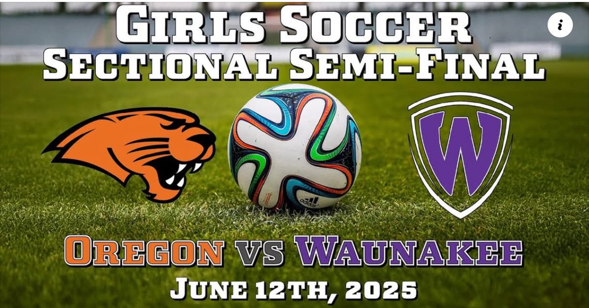 🚨⚽ HERE COME THE PANTHERS! ⚽🚨
Get ready for playoff action as #OCAMedia brings you the Varsity Girls Soccer Sectional Semi-Final:
#1 #OregonPanthers vs #5 #WaunakeeWarriors
📍 Live from Huntoon Field
📅 Thursday, June 12, 2025
🕡 Pre-game at 6:50 PM | Kickoff at 7:00 PM