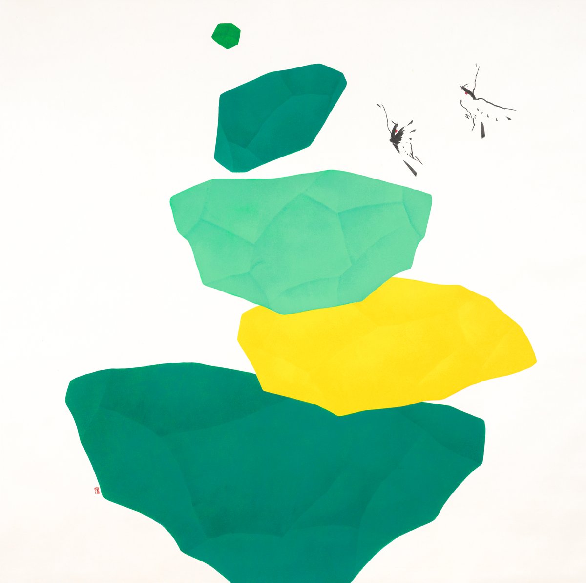 Here are three of the paintings currently on display in the gallery for Tay Bak Chiang’s solo exhibition ‘Wrinkles in Time’, which runs until 21st June.

Between Day and Night, 138 x 138cm framed
Resolute, 124 x 124cm framed
Share the Light, 138 x 138cm framed