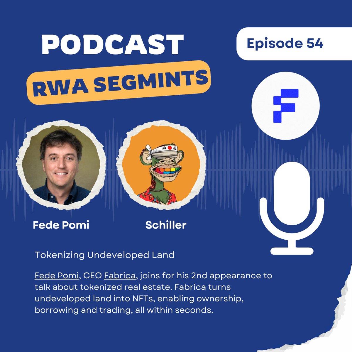 Had a great conversation with <a href="/fedepo/">Fede Pomi</a> last week about tokenizing real estate through his platform Fabrica.

We touched on land ownership, legal structures, and the future of RWAs.

If you're curious how blockchain is changing property markets, this one's worth a listen. Links